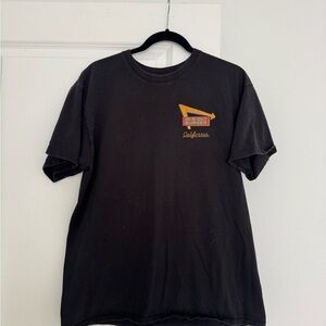 IN-N-OUT burger men’s women’s black crewneck cotton t-shirt top size large